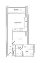 Studio • 1 Bath 919 floor plan